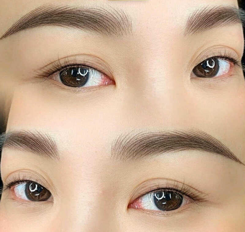 Dáng chân mày sau khi đã hồi phục hoàn toàn