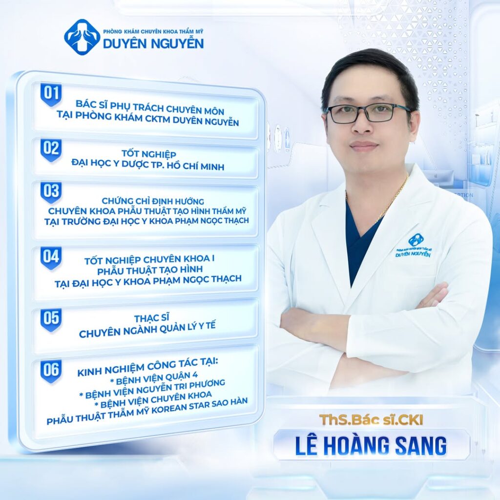 Bác sĩ Phụ trách chuyên môn Lê Hoàng Sang